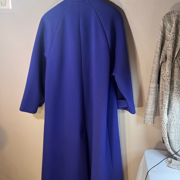 Gorgeous Purple Perry Ellis Wool coat Sz 10 - Picture 3 of 8